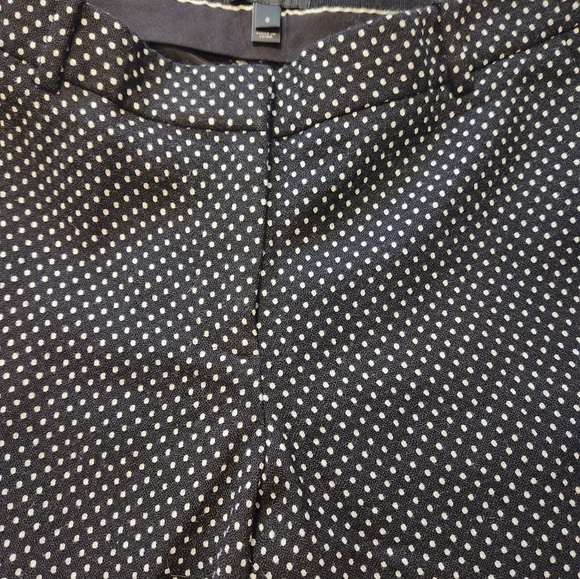 Black and White Polka Dot J. Crew 64% Wool Cafe Capri Size 6 - Picture 3 of 5